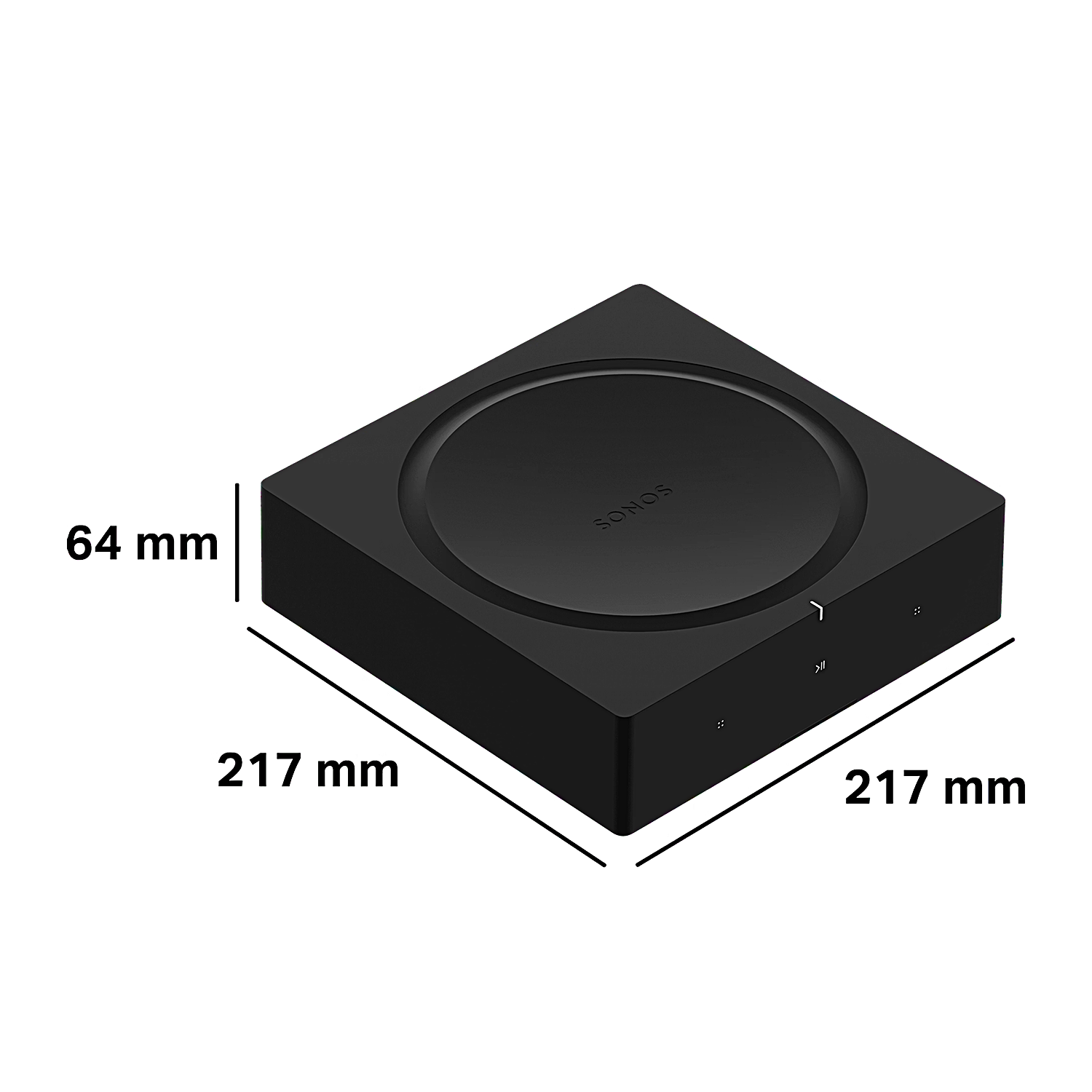 Sonos Amp WLAN Streaming-Verstärker  I  2 x 125 Watt HiFi Endstufe für Lautsprecher  I TV und Multiroom Audio