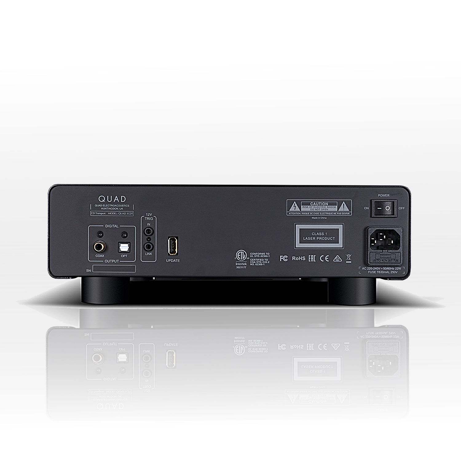 QUADT 3CDT  CD-Transport  I  CD-Player  I  Display beleuchtet