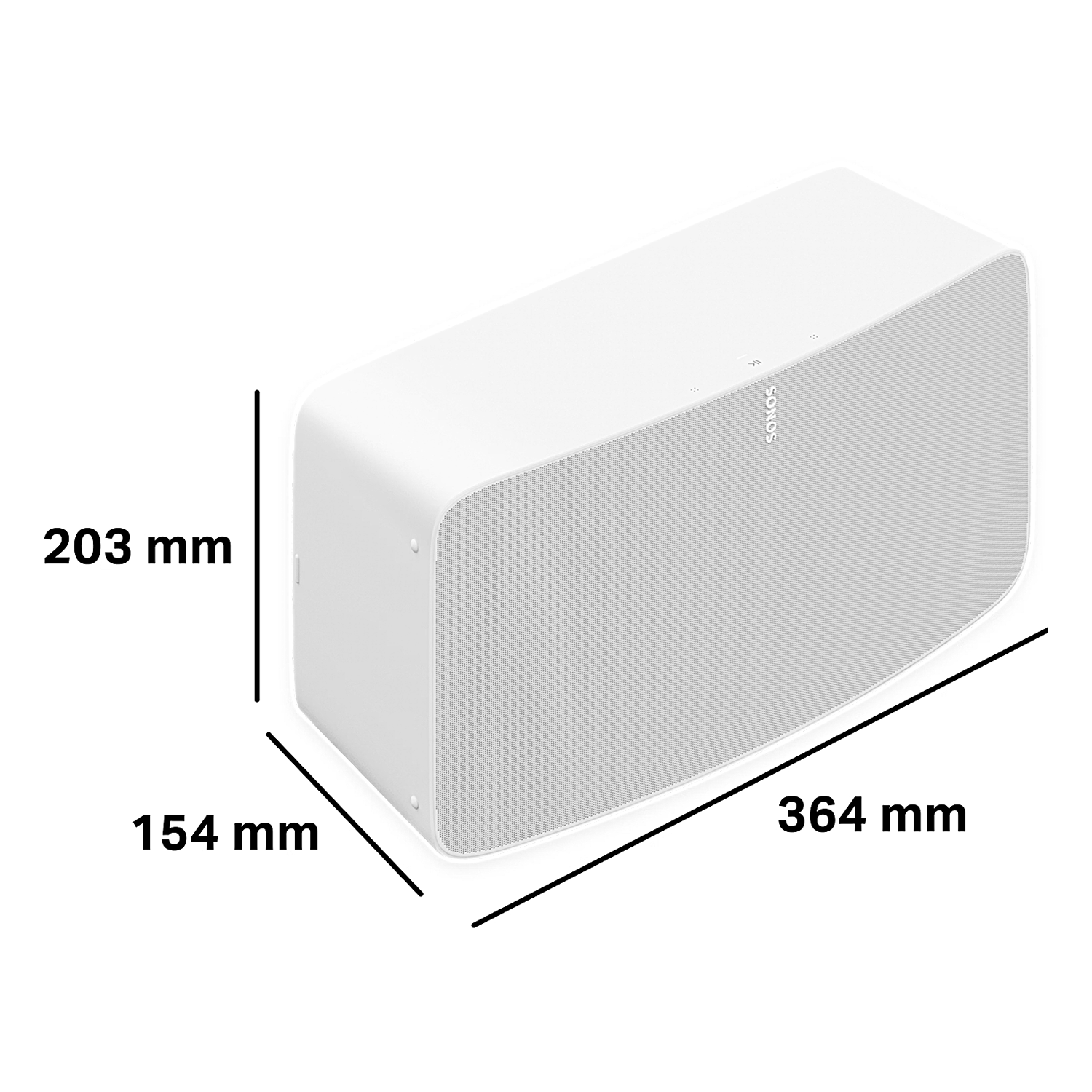 Sonos Five weiss  I  WLAN HiFi Speaker  I  Premium Multiroom Lautsprecher mit AirPlay 2  I  Line-In und Trueplay Tuning Kopie