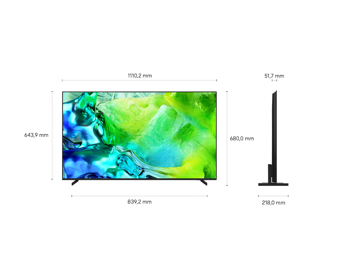 Samsung GQ50QN80HAUXZG – 50 Zoll Neo QLED 4K Mini LED Smart TV – 144 Hz – Vision AI – Neural Quantum 4K AI Gen2 – HDR10+ – Tizen