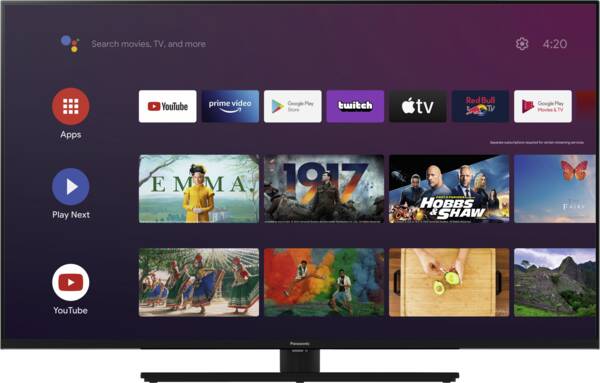 Panasonic TX50JXW834 schwarz 126cm 4K UHD Smart TV