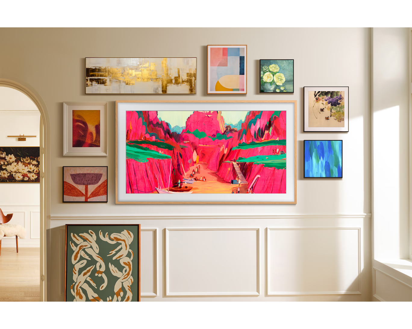 Samsung QLED-TV  I QE65LS03FWU I  65 " I 4K Ultra HD Smart-TV  I  The Frame Pro Art Mode Neo