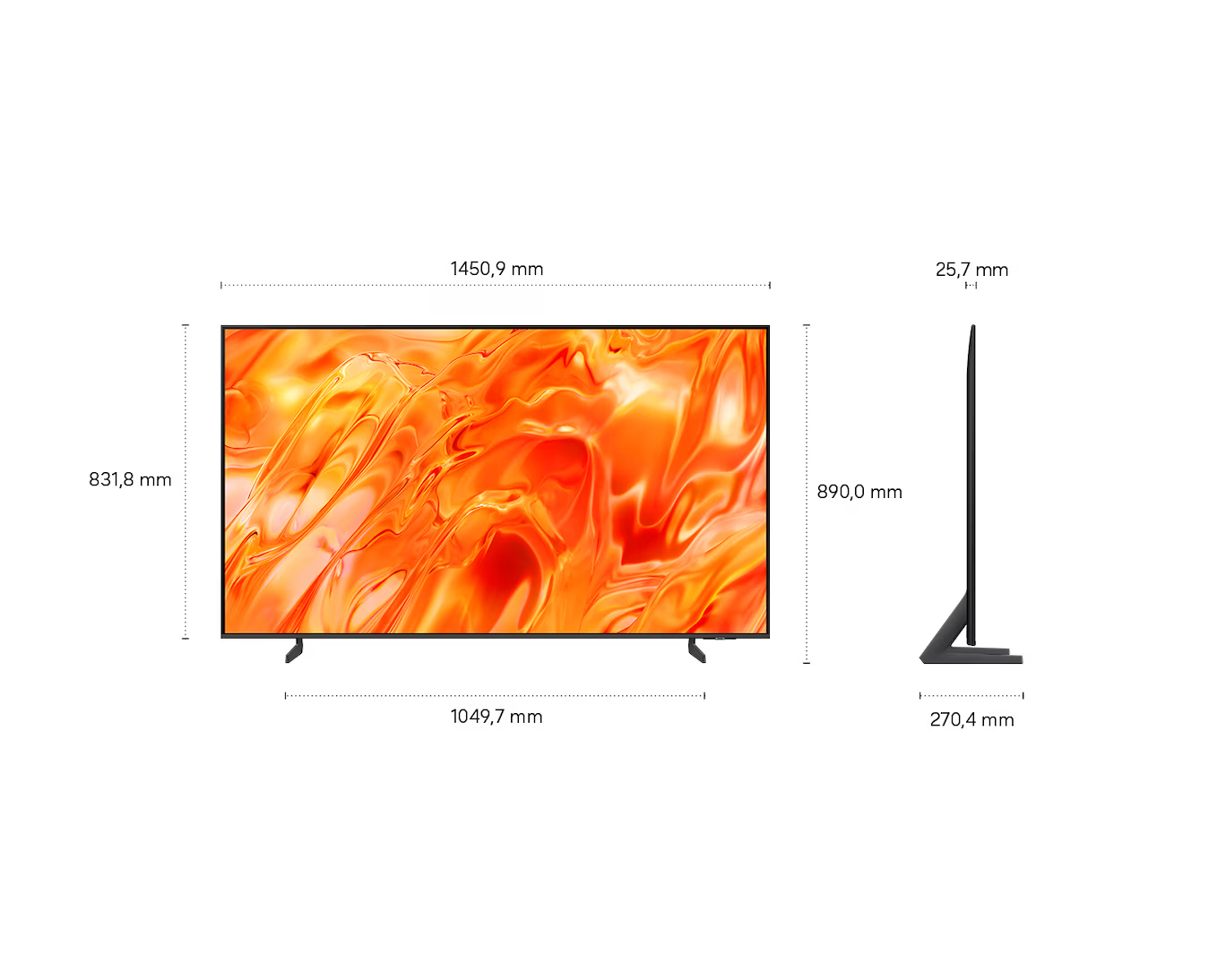 Samsung  65QN70H– 65 Zoll Neo QLED 4K Mini LED Smart TV – 2026 – Vision AI – Quantum Mini LED – 60 Hz – Tizen – HDR10+