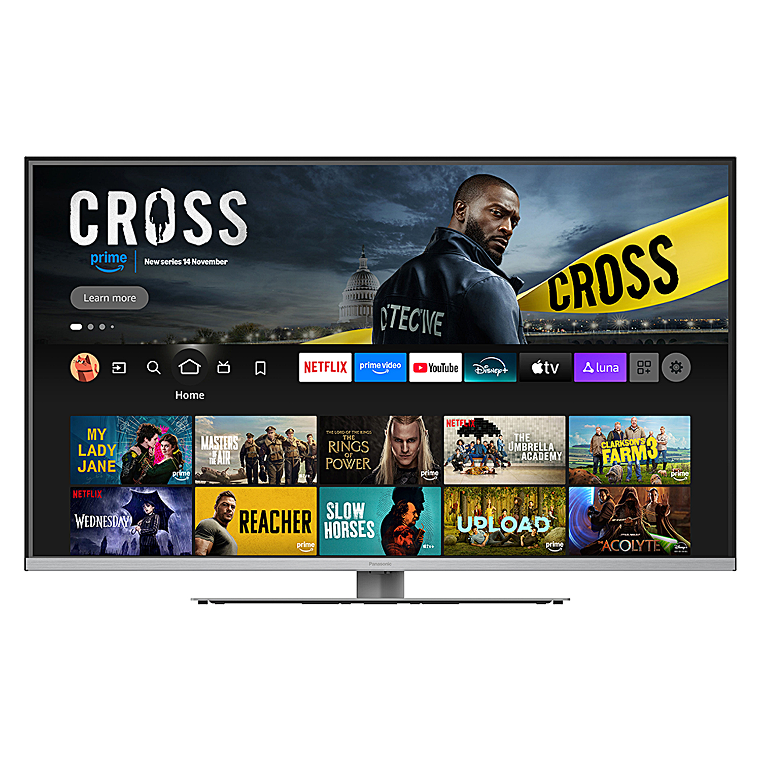 Panasonic  LED-TV  I  TV55W93BE7 I  55"  I  schwarz 