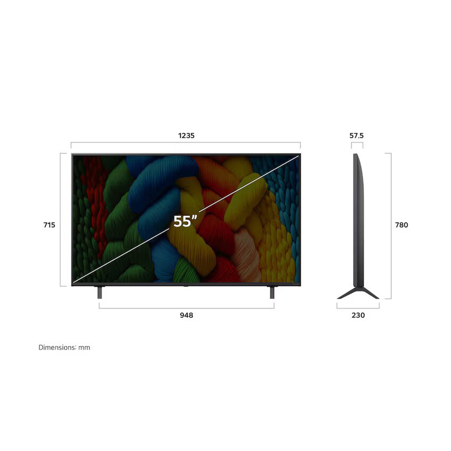 LG NanoCell  I 55NANO81A6A  I 55″  I  4K UHD Smart TV