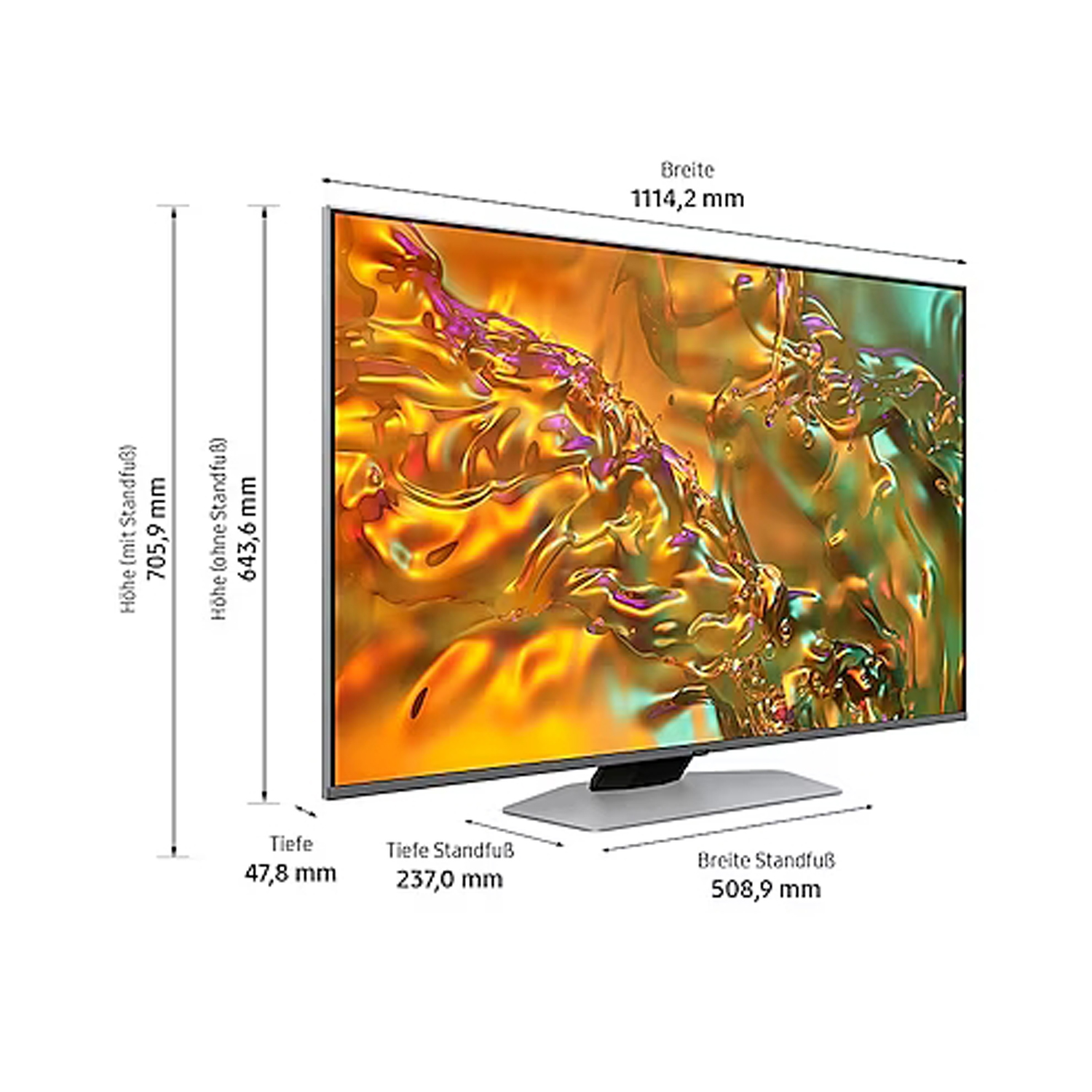 Samsung QLED 50 Zoll Q80D 4K UHD Smart TV Q50Q80D Modell 2024