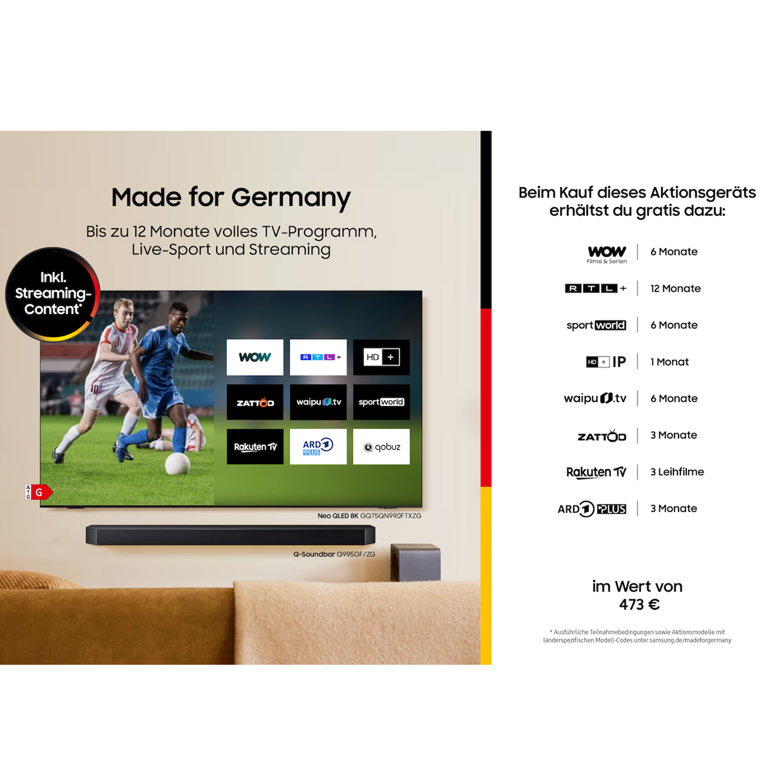 Samsung The Premiere 5 SP-LPF5D  I  4K Laser Ultra-Kurzdistanz Projektor  I   560 Lumen