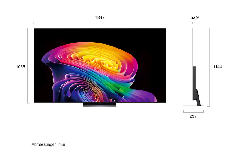 LG OLED evo AI C6 OLED83C69LB – 83 Zoll 4K OLED Smart TV – 120 Hz – VRR 165 Hz – α11 Gen3 AI-Prozessor – Dolby Vision – Dolby Atmos – webOS 26